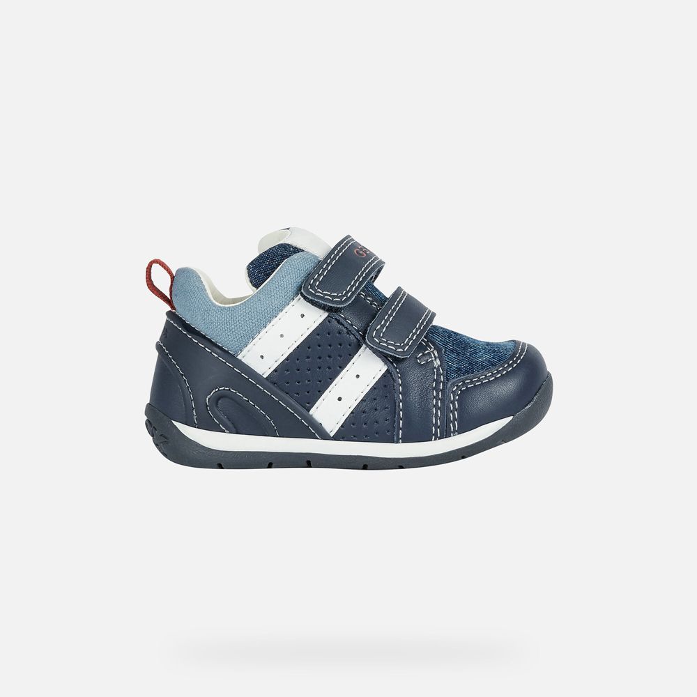 Tenis Geox Bebe Azul Marinho - Each Boy - IFBNZ6891